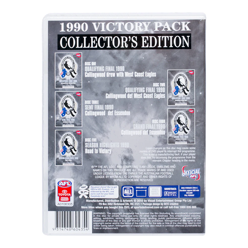 Collingwood 1990 Victory Dvd Pack - Image 4