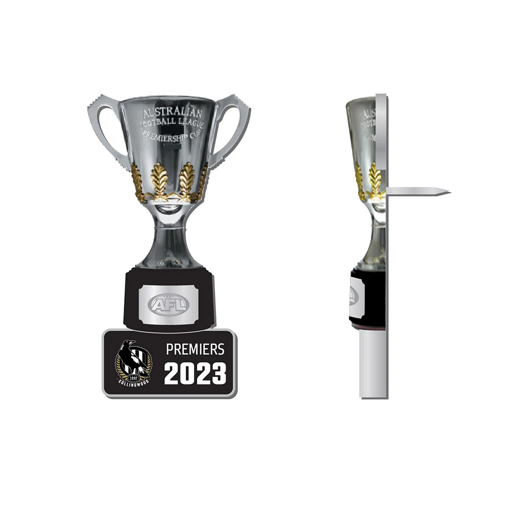Collingwood 2023 Premiers 3d Trophy Pin
