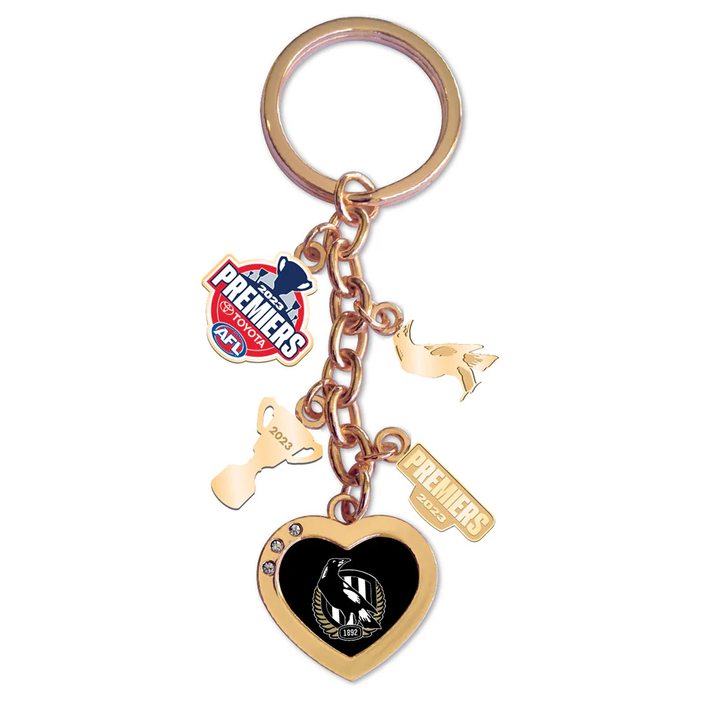 Collingwood 2023 Premiers Charm Keyring