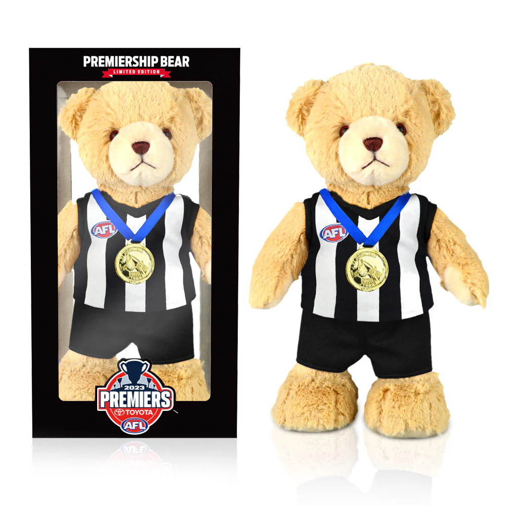 Collingwood 2023 Premiers Limited Edition Bear - Image 3