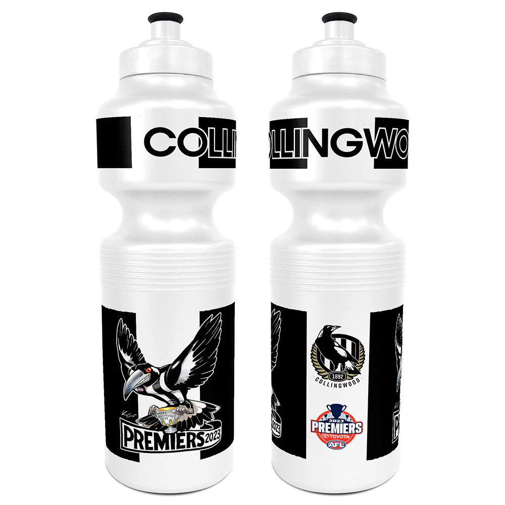 Collingwood 2023 Premiers Mark Knight Drink Bottle - Image 2