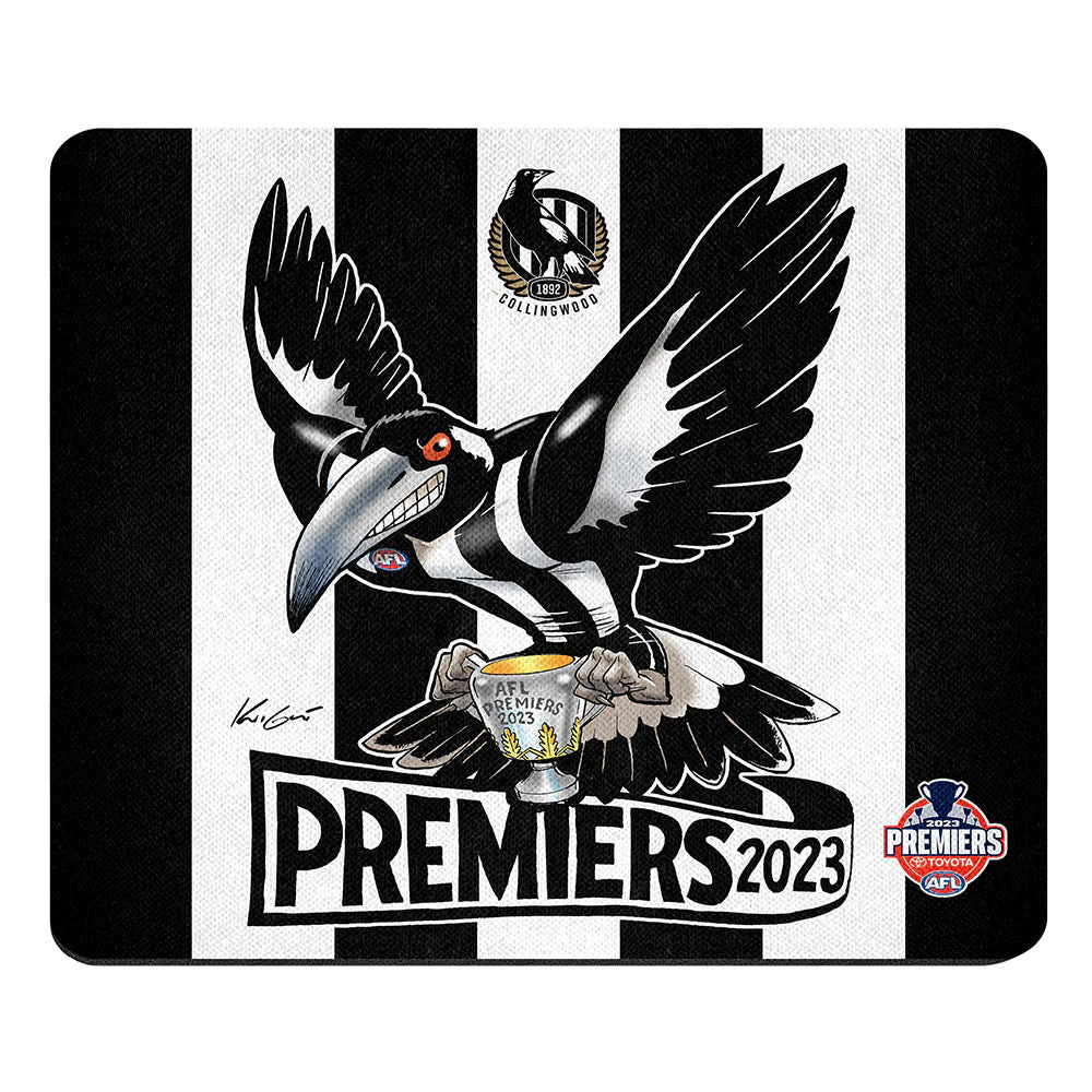 Collingwood 2023 Premiers Mark Knight Mousemat - Image 2
