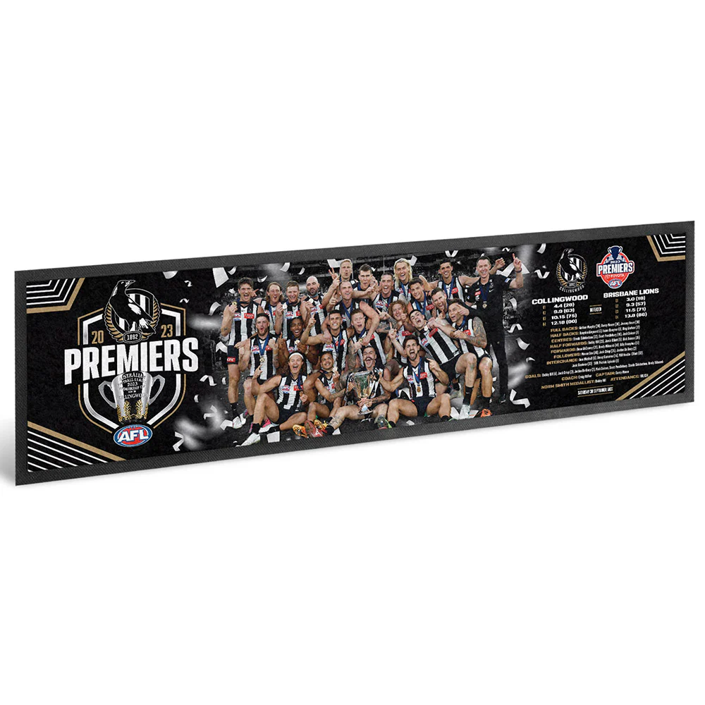 Collingwood 2023 Premiers Team Bar Runner