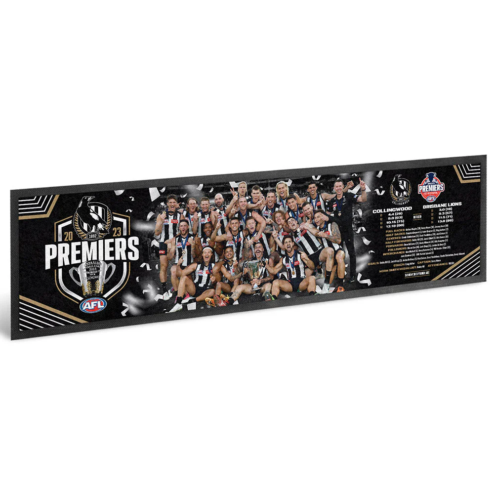 Collingwood 2023 Premiers Team Bar Runner - Image 2