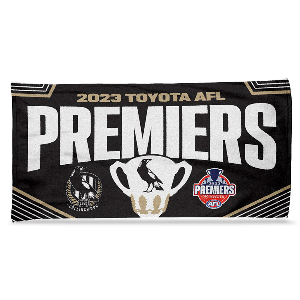 Collingwood 2023 Premiers Team Beach Towel - Image 2