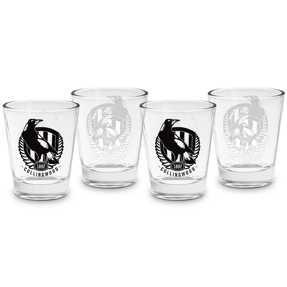 Collingwood 4 Pack Shot Glass