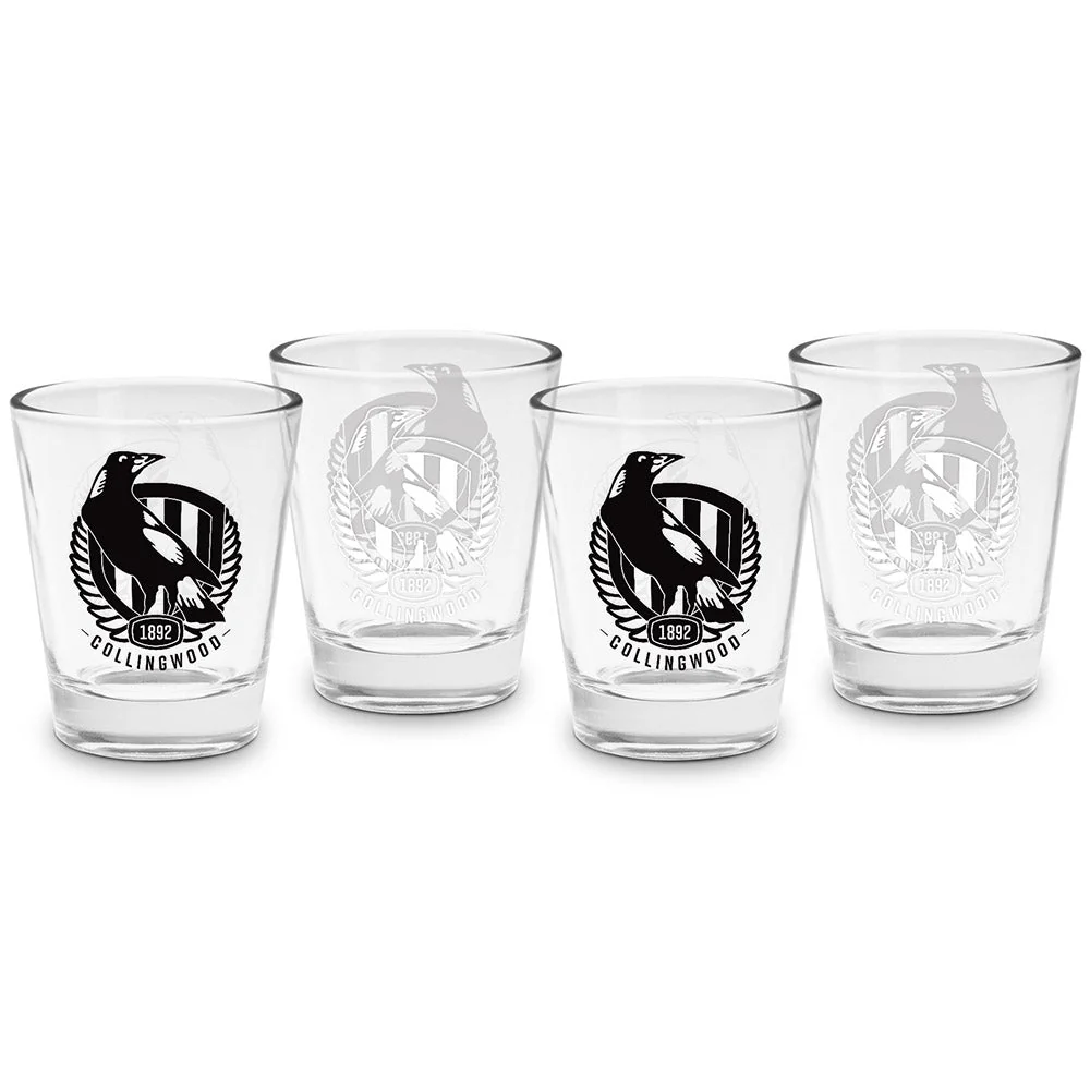 Collingwood 4 Pack Shot Glass - Image 2