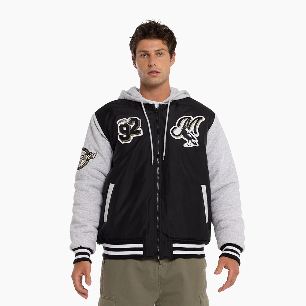 Collingwood Adult Patchwork Bomber Jacket - Image 2