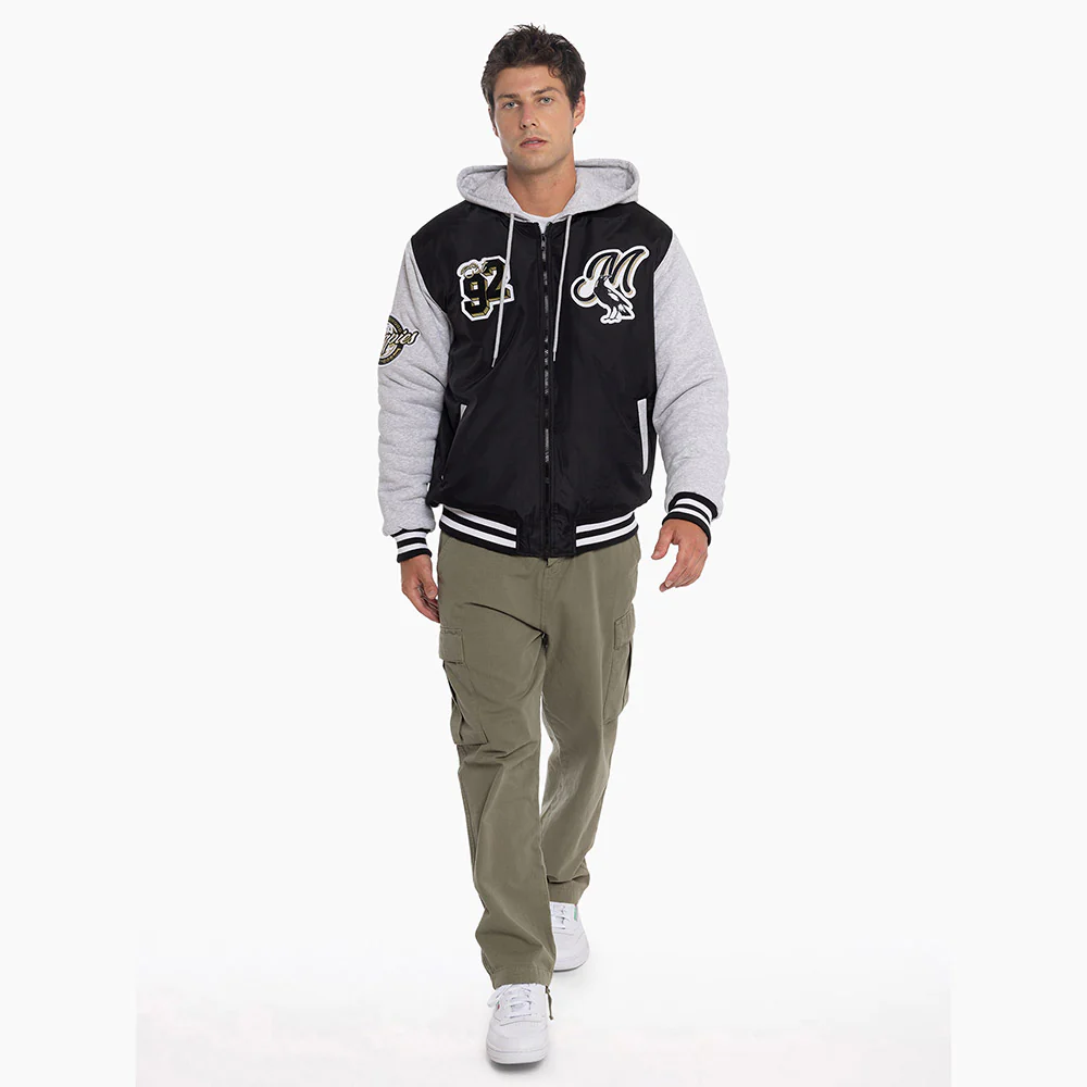 Collingwood Adult Patchwork Bomber Jacket - Image 5