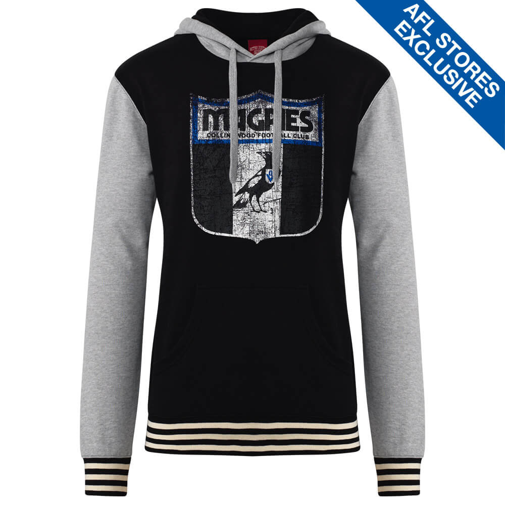 Collingwood Mens Retro Pullover Hoodie - Image 3