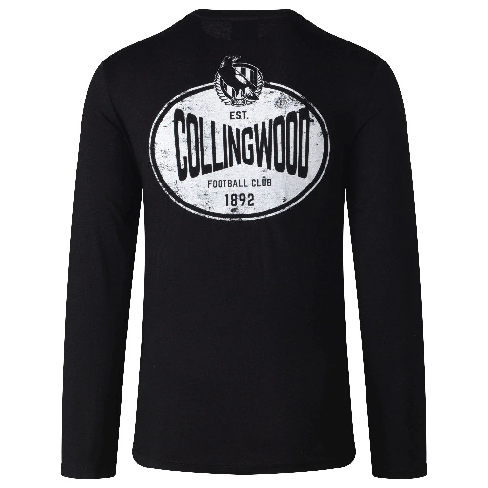 Collingwood Mens Supporter Long Sleeve Tee - Image 5