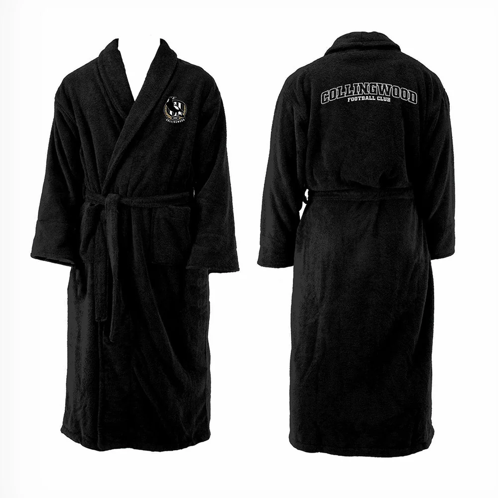 Collingwood Adults Team Long Sleeve Bathrobe