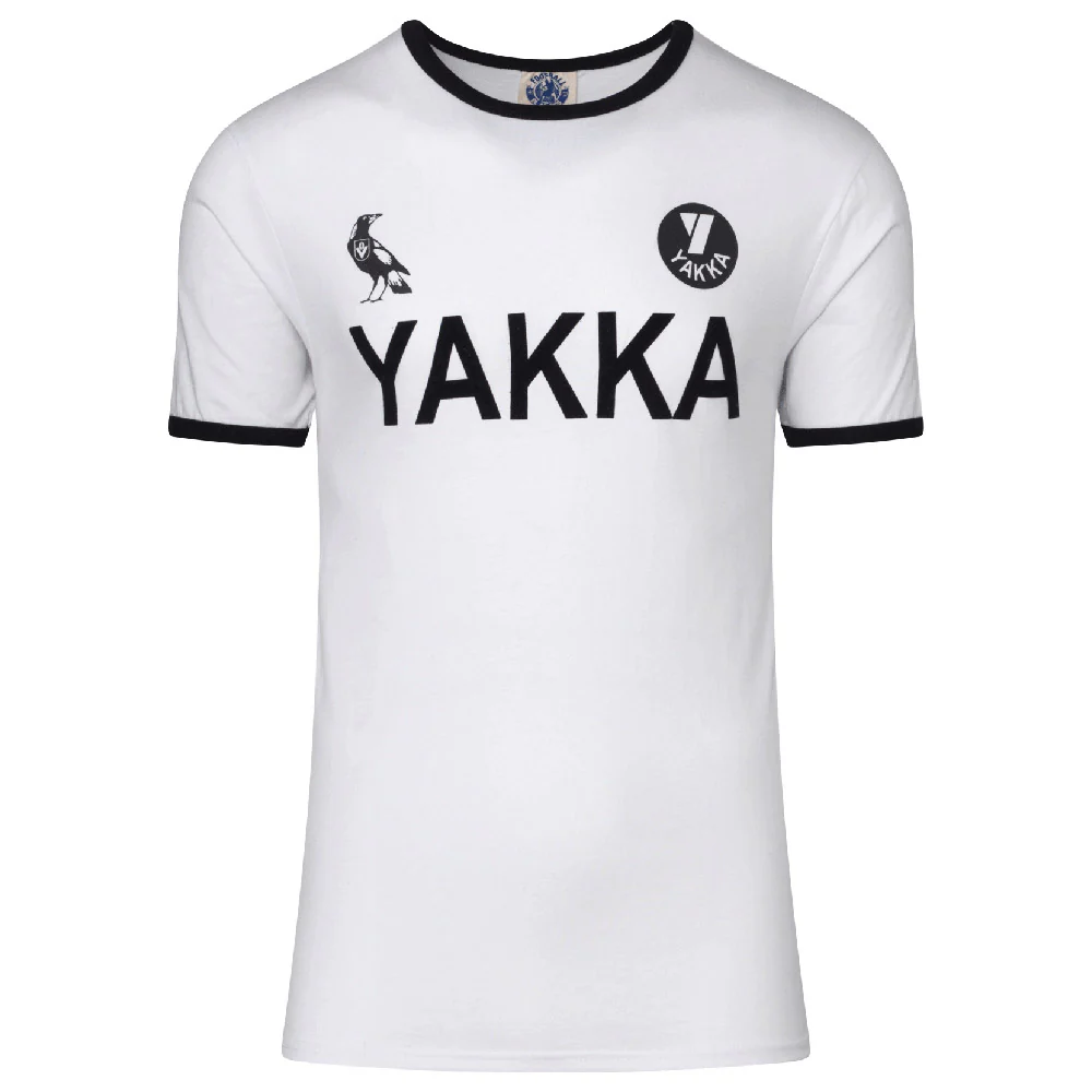 Collingwood Mens White Throwback Tee