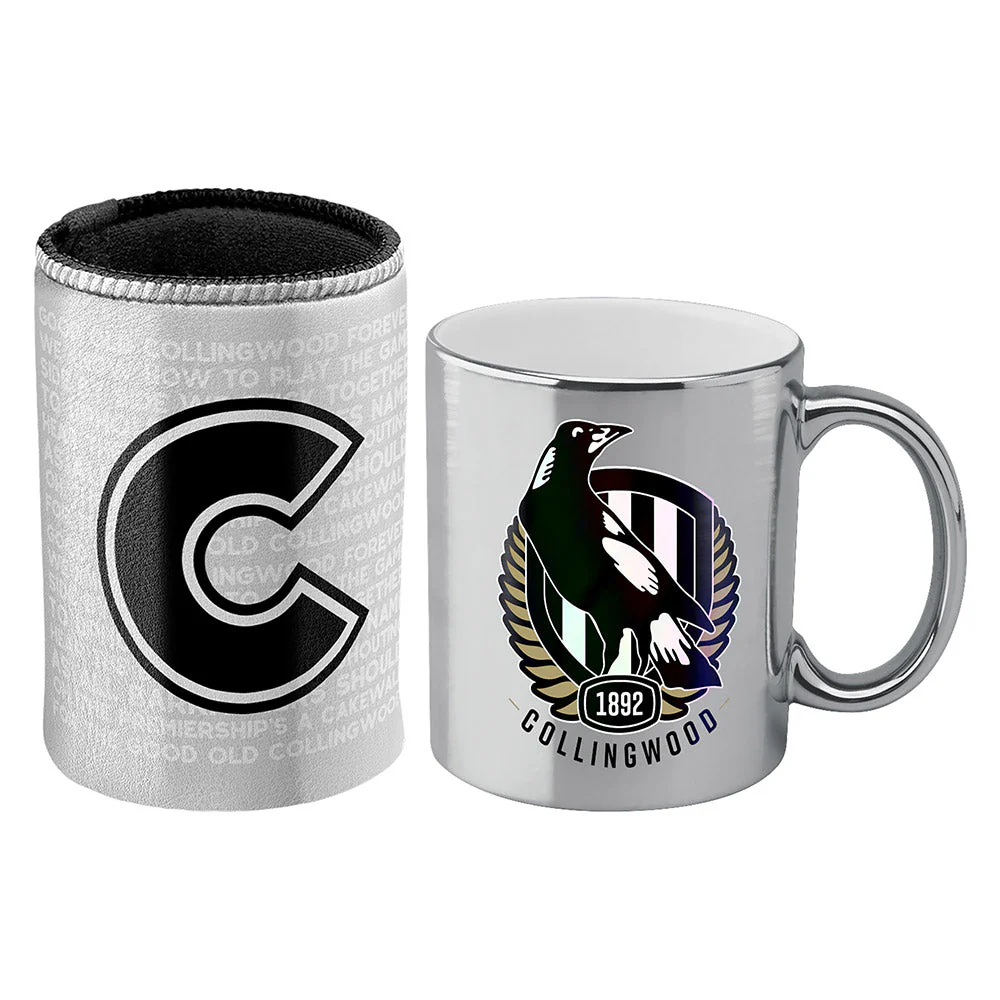 Collingwood Metallic Can Cooler And Mug Pack - Image 2
