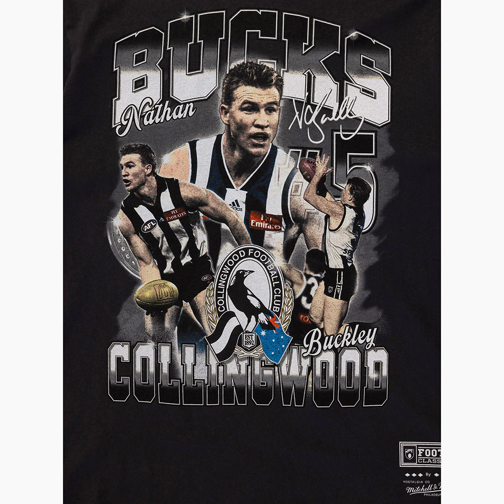 Collingwood Mitchell & Ness Nathan Buckley Icon Series Tee - Image 5