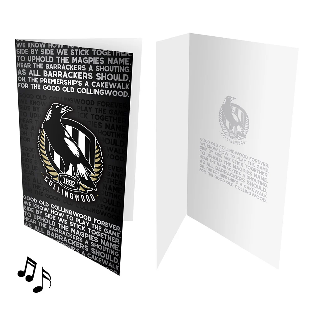 Collingwood Musical Card