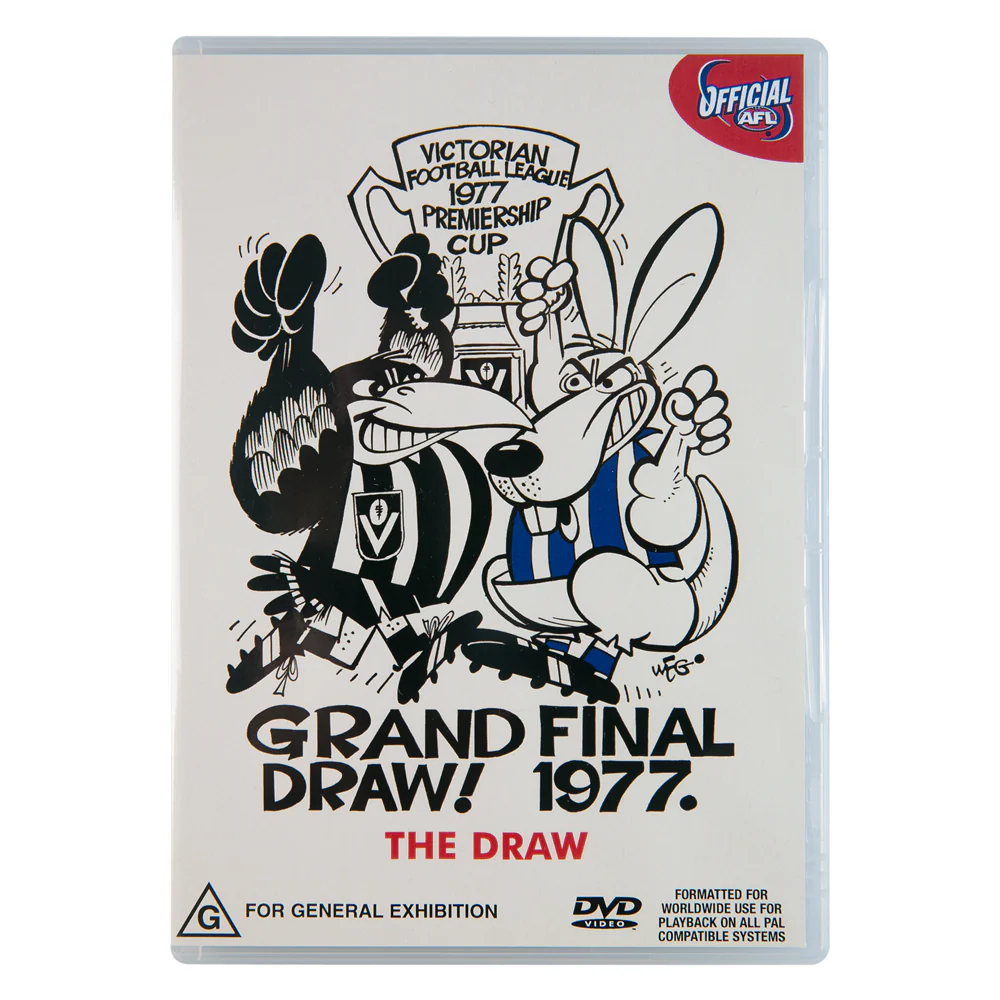 Collingwood/North Melbourne 1977 Grand Final Draw