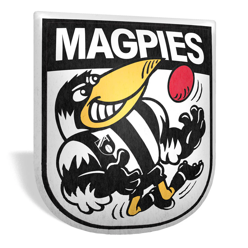 Collingwood Retro Mascot Shaped Cushion - Image 2