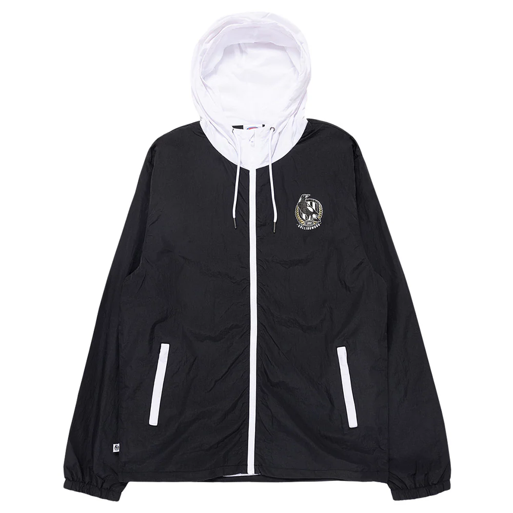 Collingwood Team Crest Full Zip Nylon Windbreaker