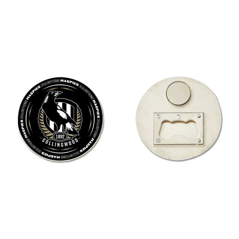 Collingwood Team Logo Bottle Opener Magnet
