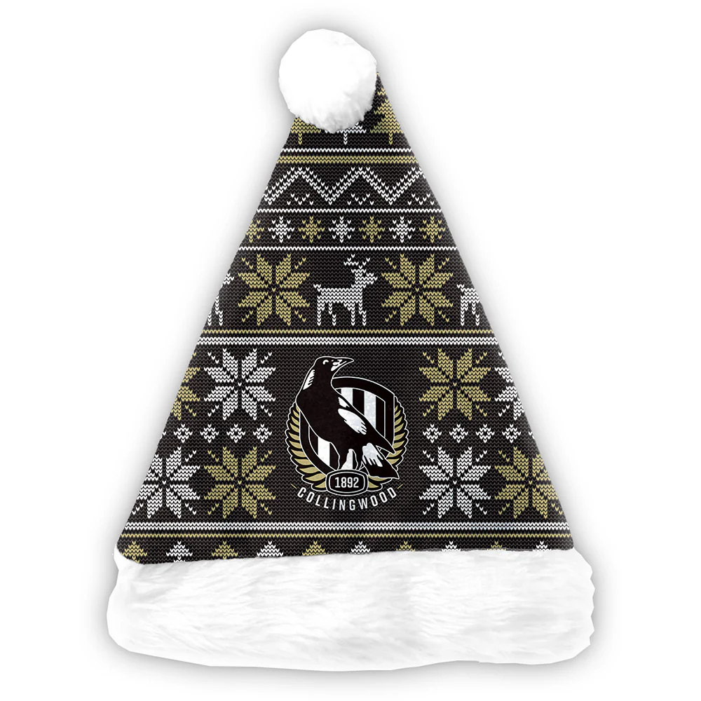 Collingwood Christmas Santa Hat