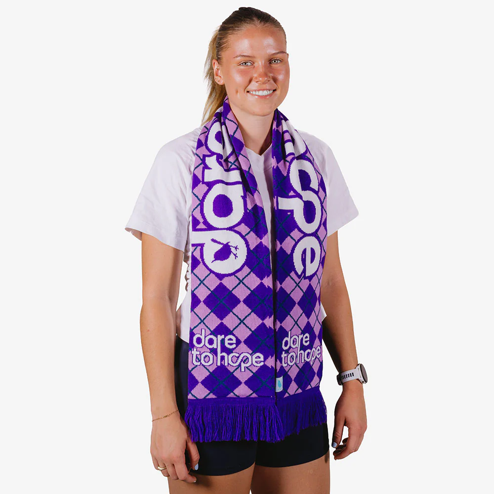 Dare To Hope Purple Harlequin Scarf - Image 2
