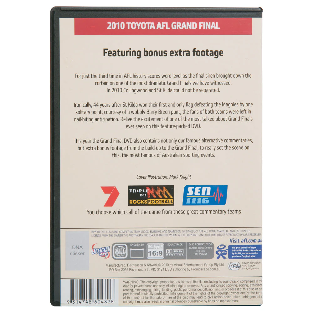 Draw 2010 Premiers Dvd - Image 4