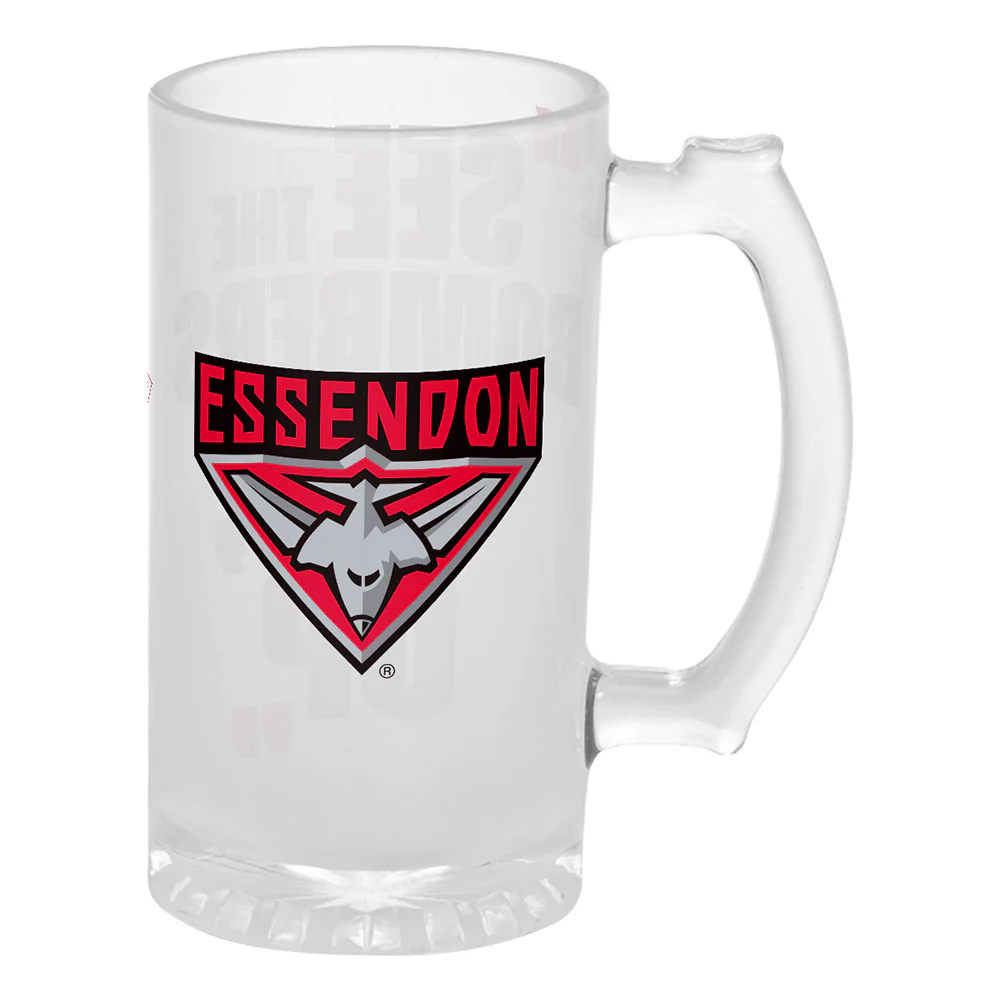 Essendon Bombers Frosted Stein 500ml