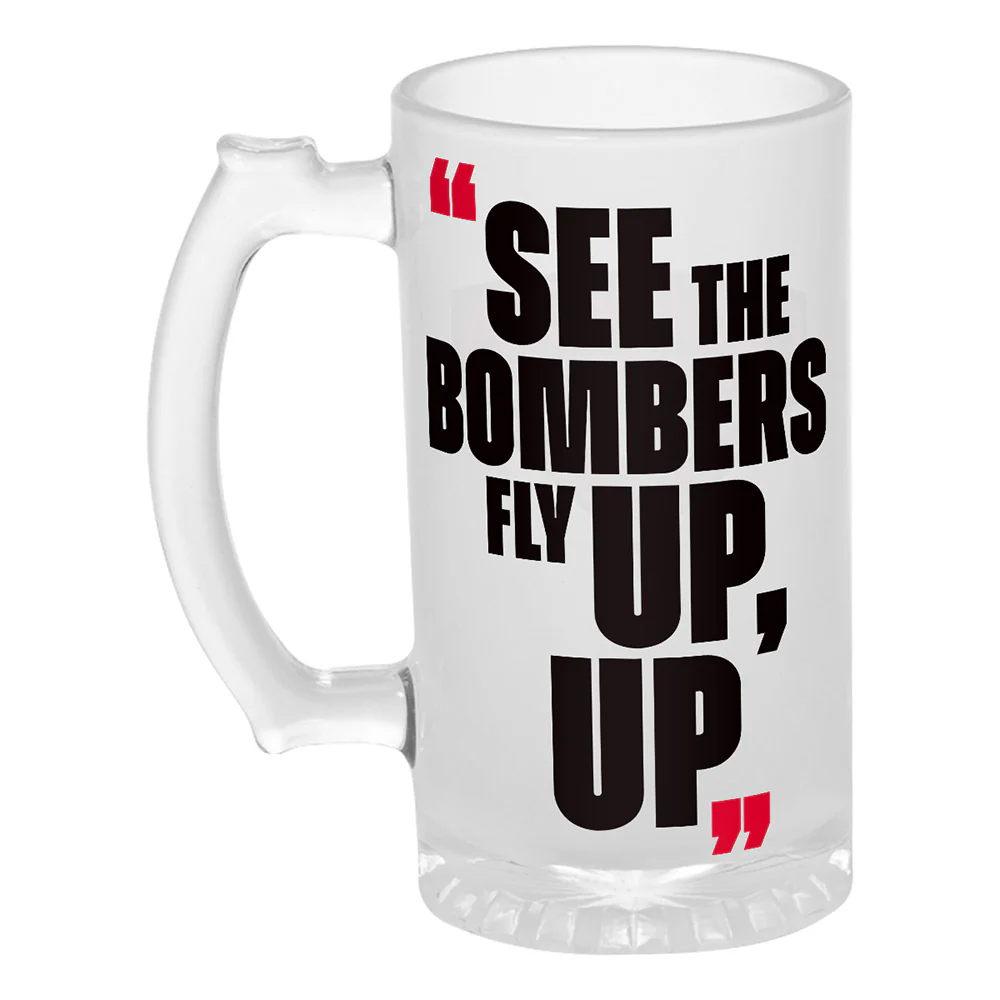Essendon Bombers Frosted Stein 500ml - Image 2