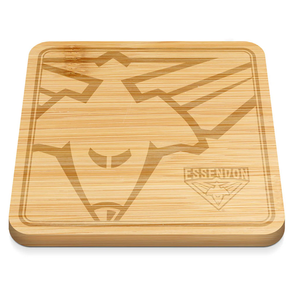 Essendon Bombers 35cm Square Bamboo Cheese Board - Image 2