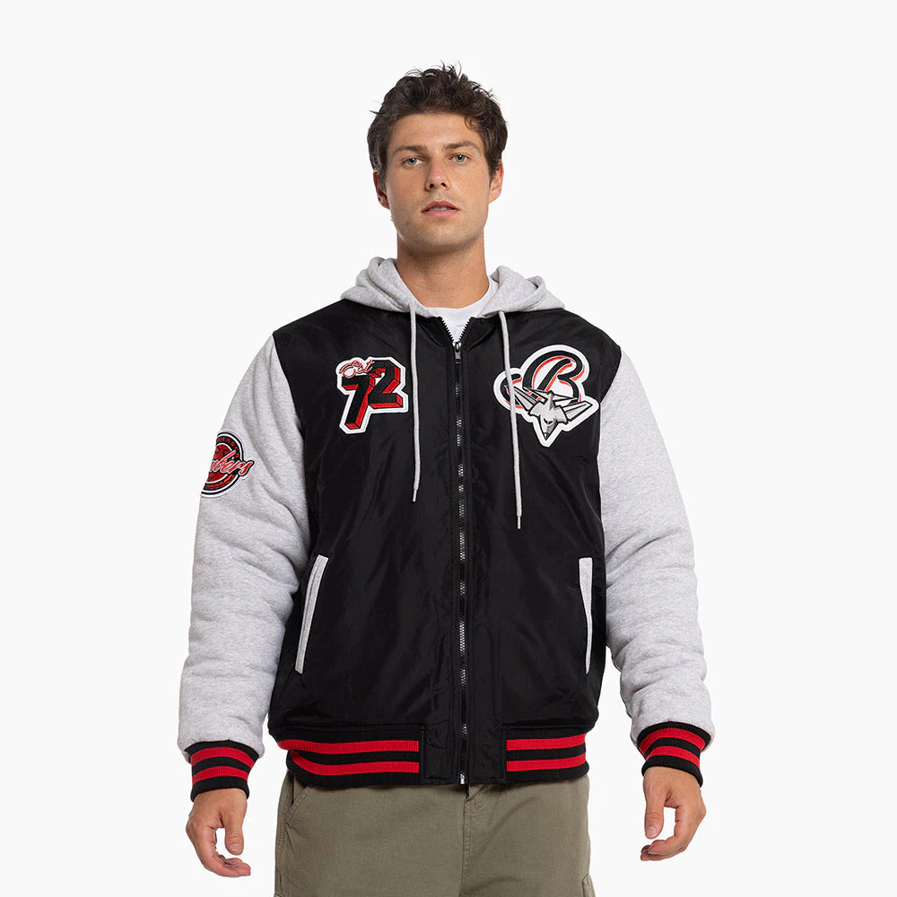 Essendon Bombers Adult Patchwork Bomber Jacket