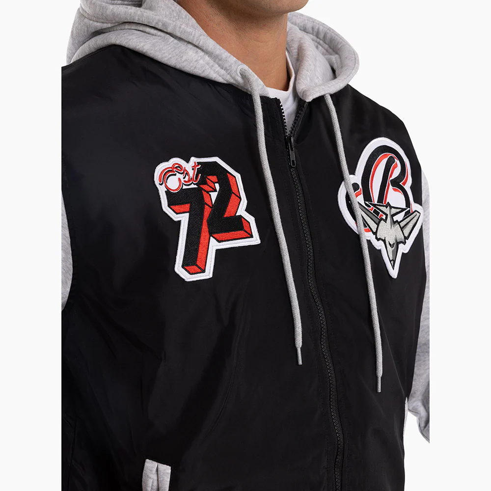 Essendon Bombers Adult Patchwork Bomber Jacket - Image 7