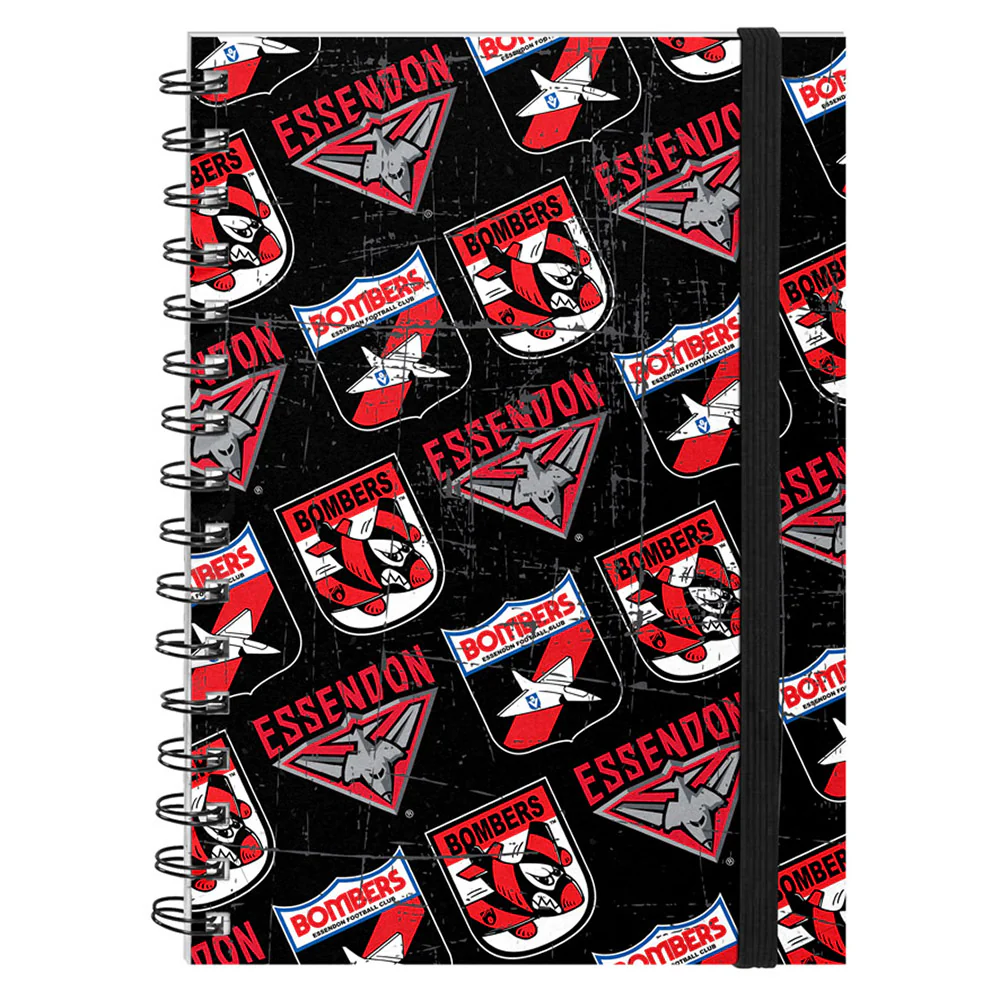 Essendon Bombers Hard Cover Notebook - Image 2