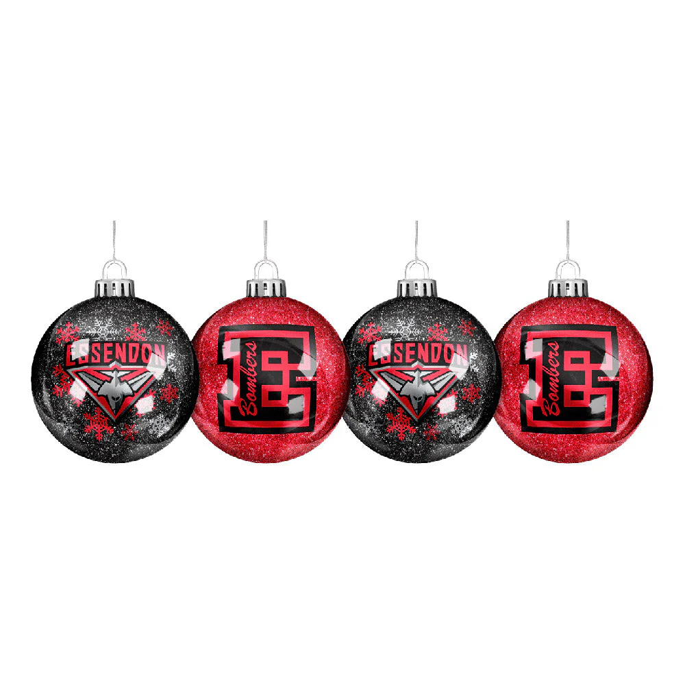 Essendon Glitter Baubles - Image 2