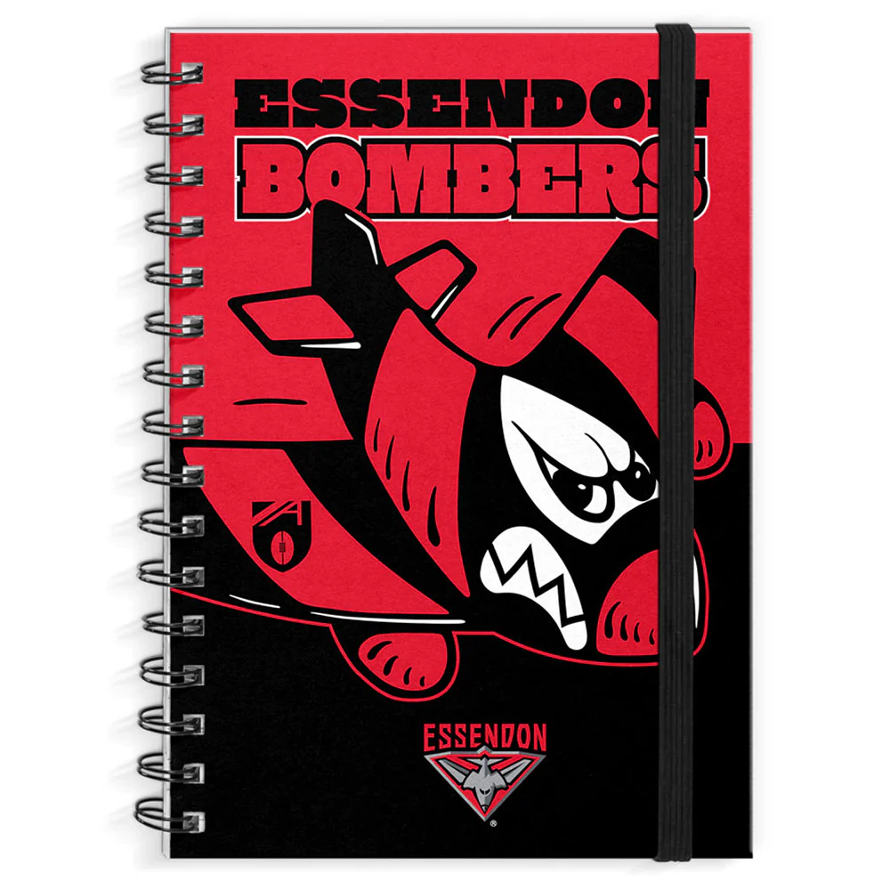 Essendon Bombers Retro Mascot A4 Notebook - Image 2