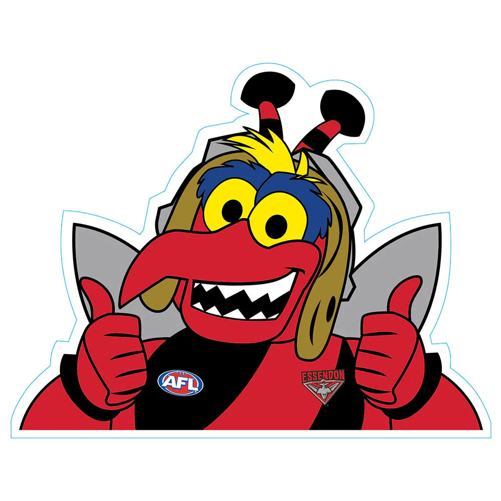 Essendon Mascot Car Decal - Image 3