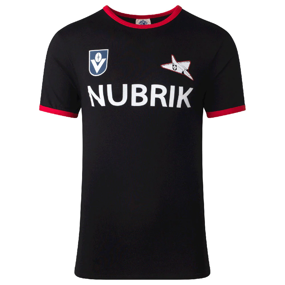 Essendon Mens Black Throwback Tee