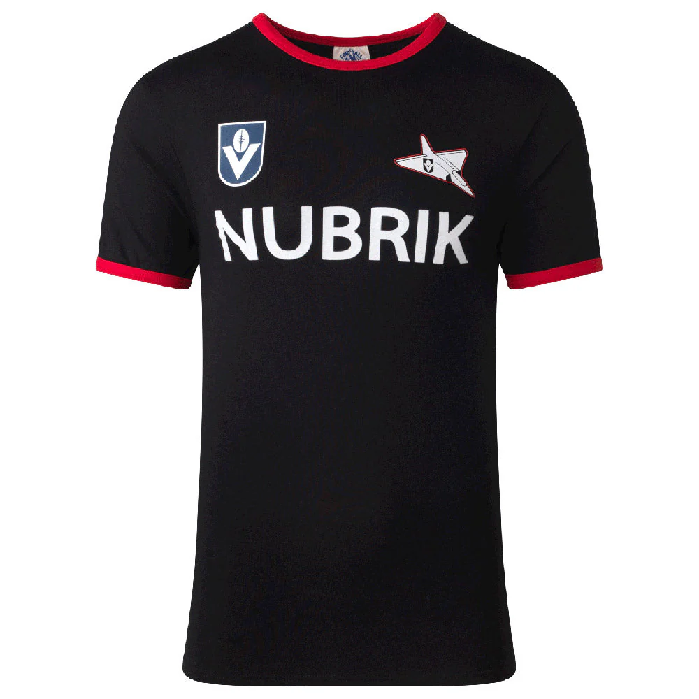 Essendon Mens Black Throwback Tee - Image 3