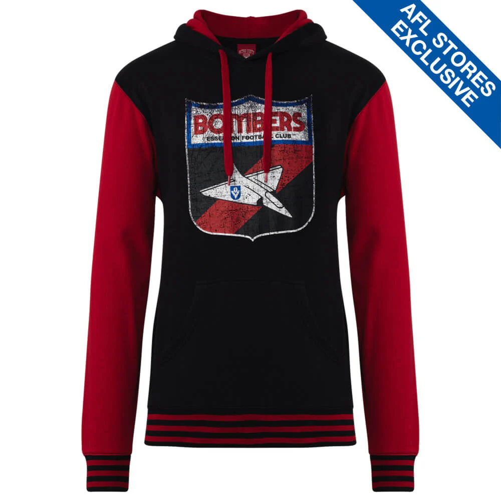 Essendon Mens Retro Pullover Hoodie