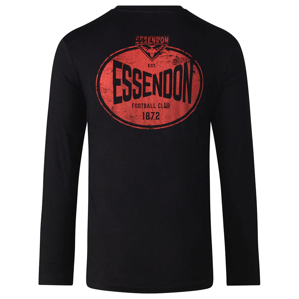 Essendon Mens Supporter Long Sleeve Tee - Image 4