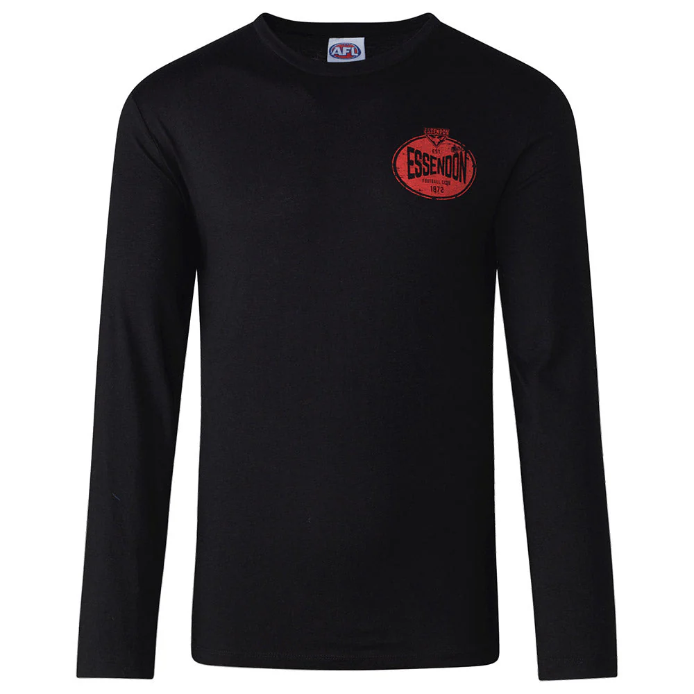 Essendon Mens Supporter Long Sleeve Tee - Image 6