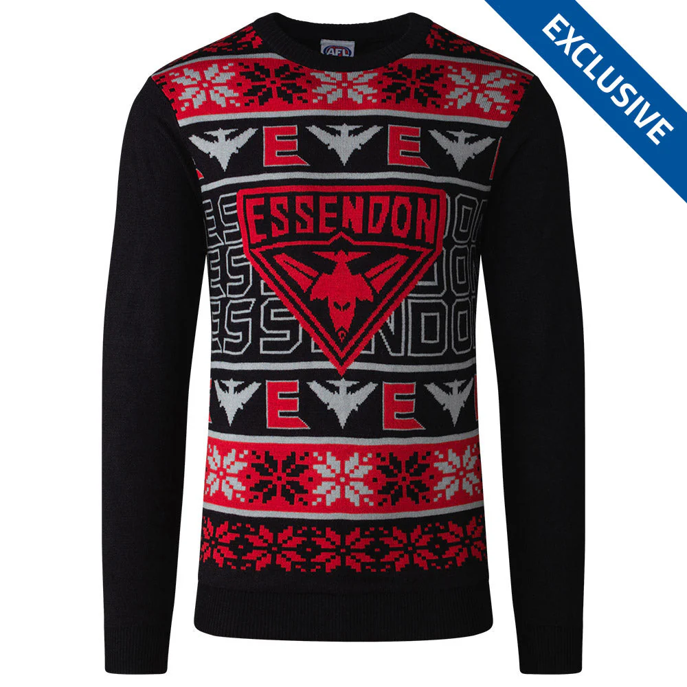 Essendon Mens Ugly Christmas Sweater - Image 3