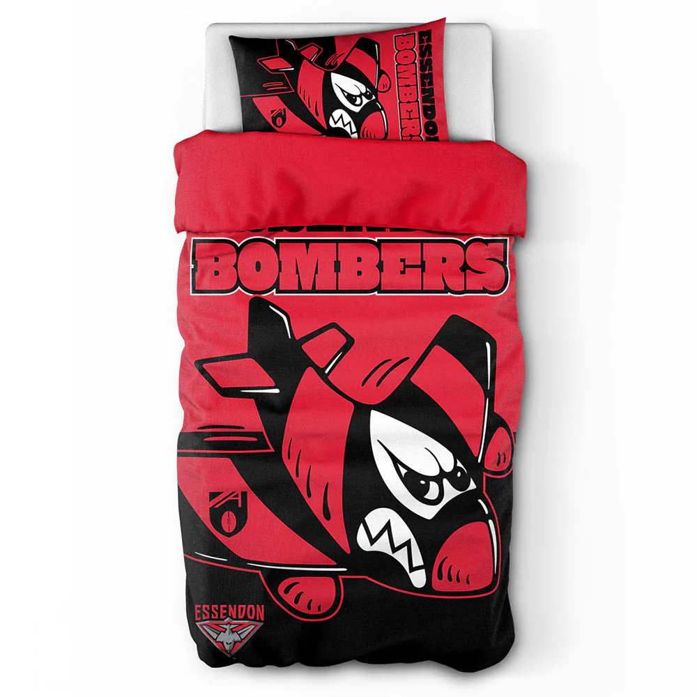 Essendon Bombers Single Quilt Cover Set