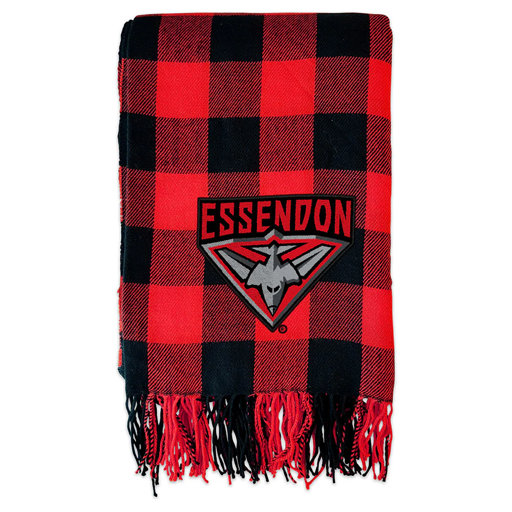 Essendon Tartan Throw