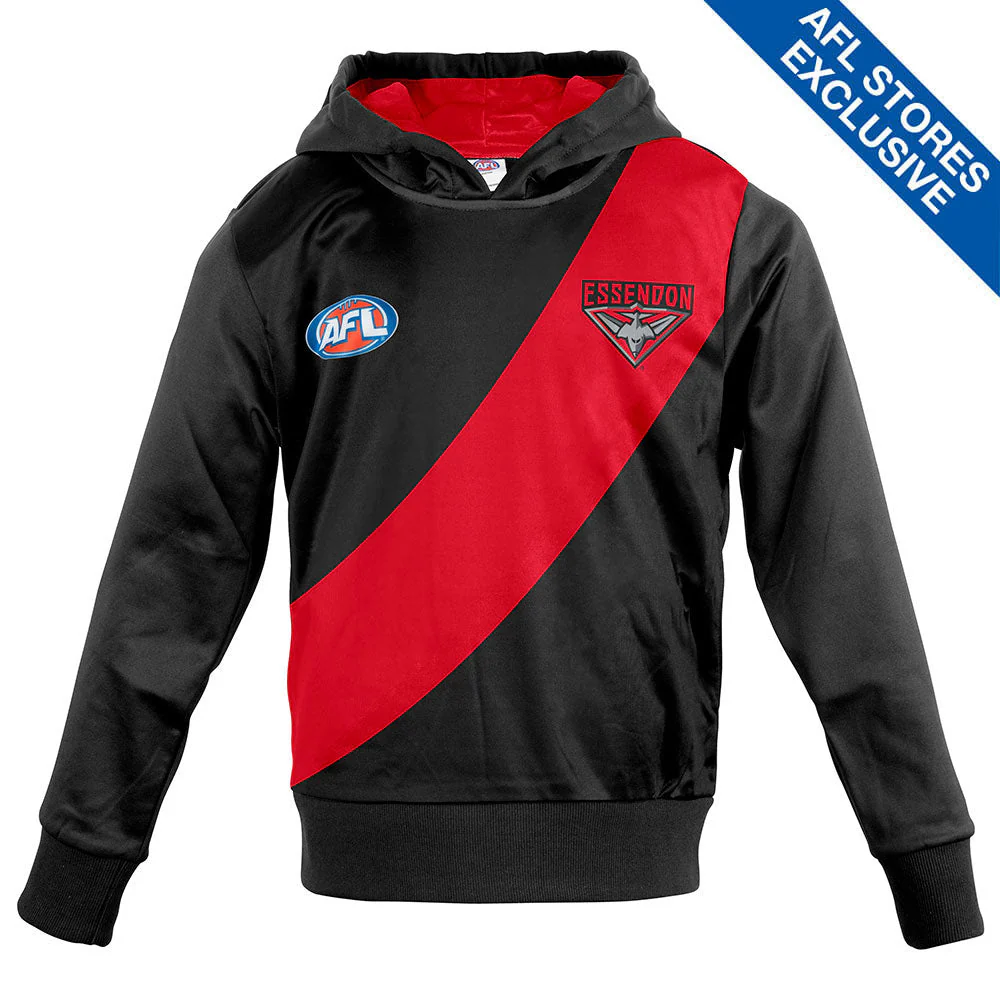 Essendon Youth Long-Sleeved Guernsey Hoody - Image 4