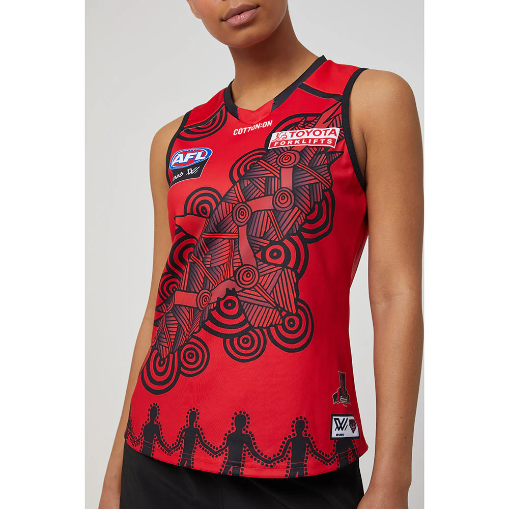 Essendon AFLW Season 7 Womens Indigenous Guernsey - Image 4