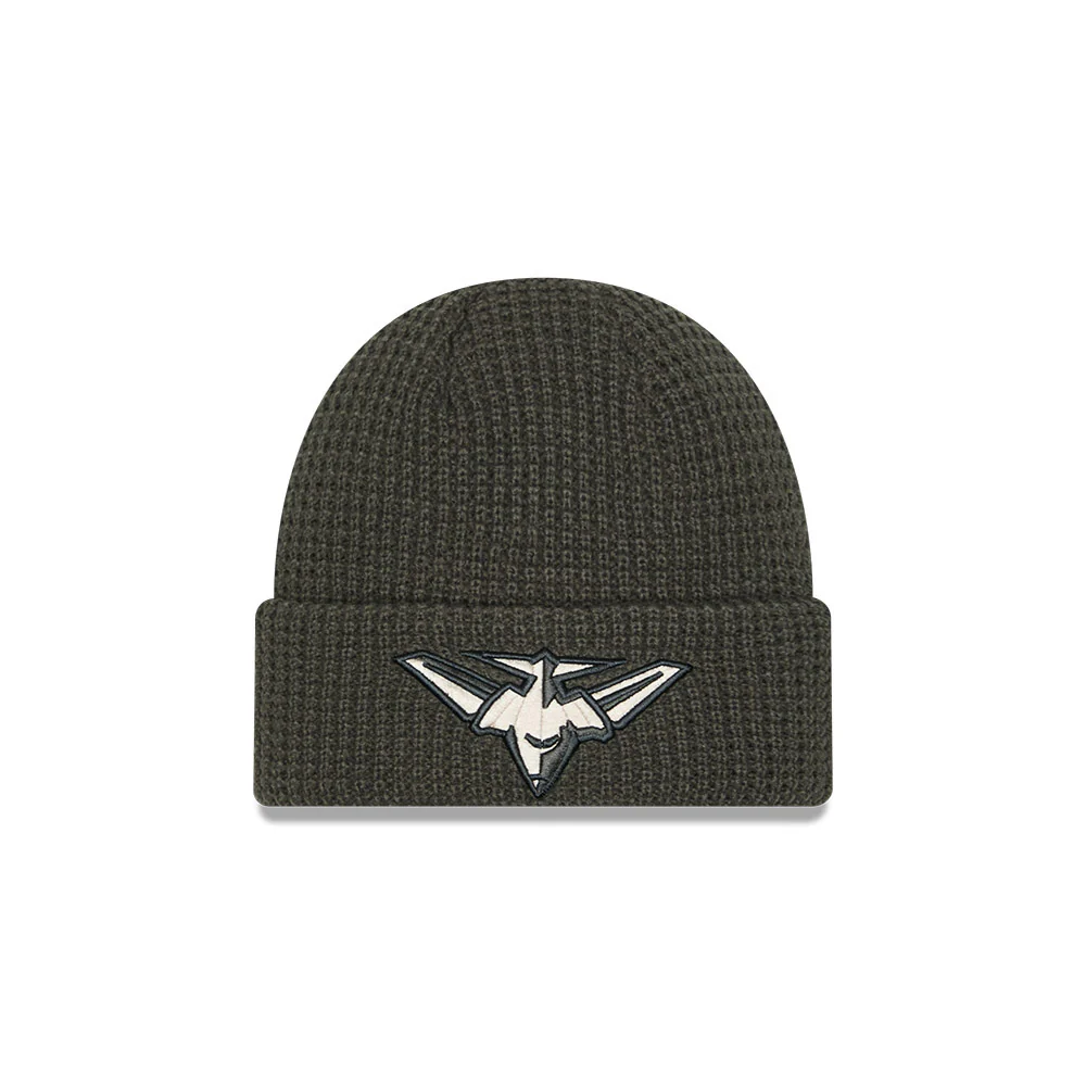 Essendon Dusty Charcoal Rib Beanie