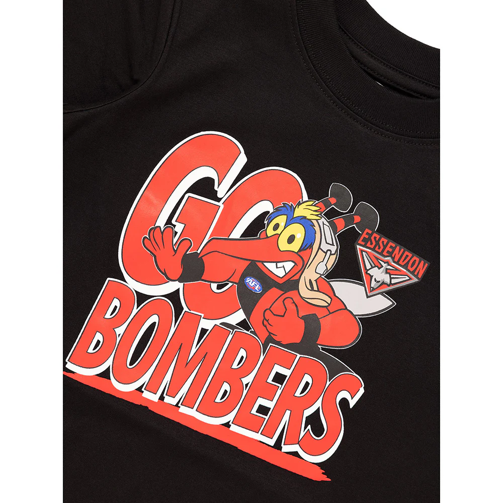 Essendon Bombers Kids Woof Mascot Tee - Image 3