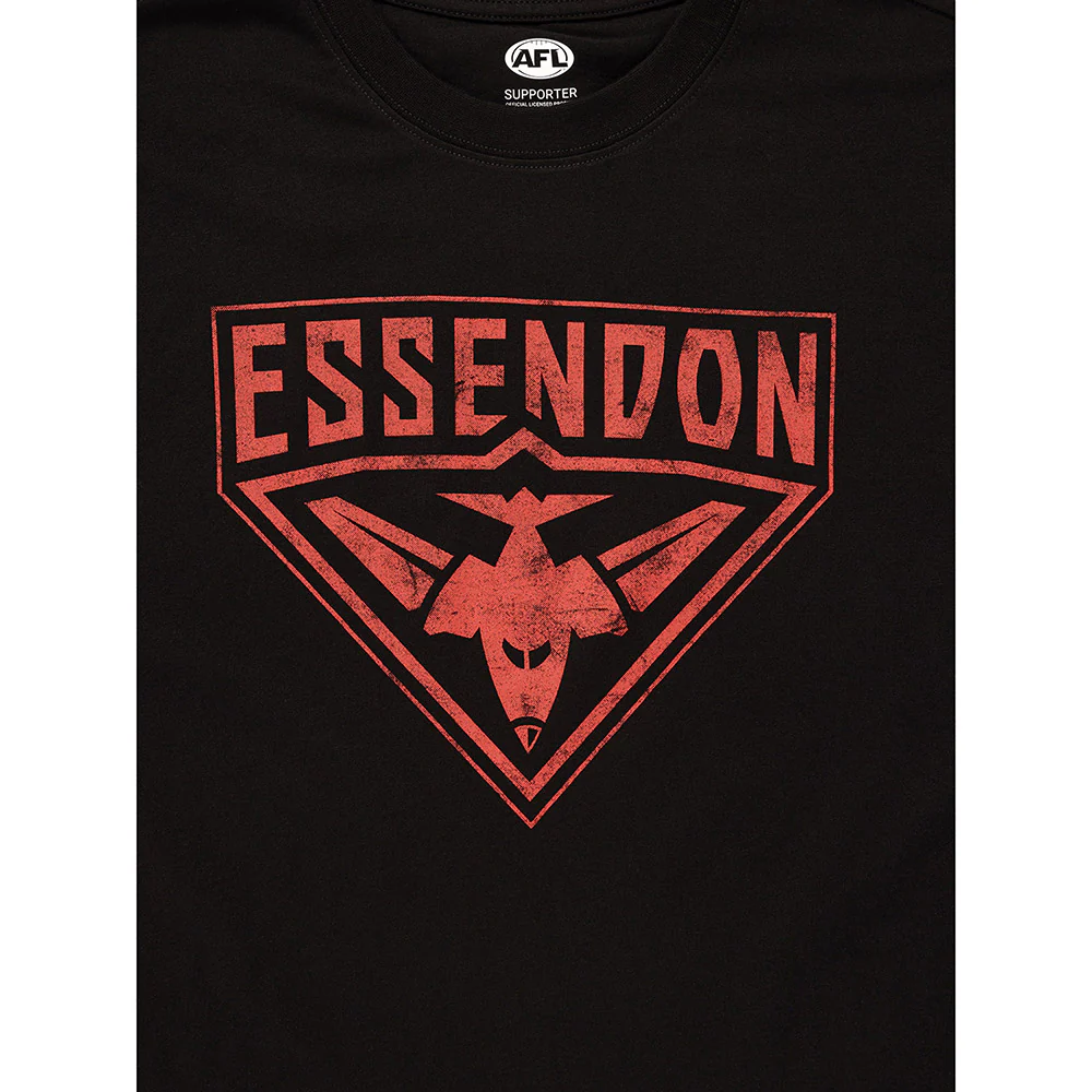 Essendon Bombers Mens Core Logo Tee - Image 3