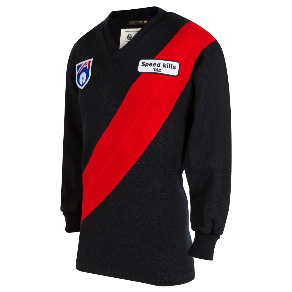 Essendon Mens 95 Anzac Day Match Wool Long Sleeve Vintage Jumper